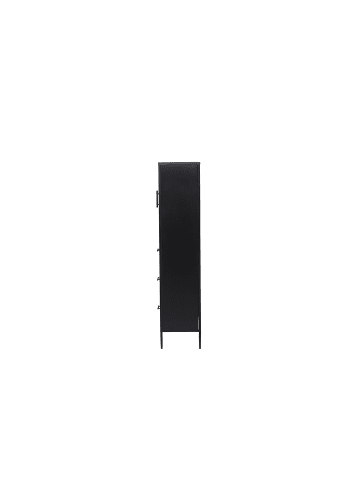 ebuy24 Vitrinenschrank LaPaz Schwarz 70 x 35 cm