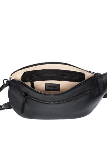 FEYNSINN Leder-Hüfttasche echt Leder Hip Bag groß | Ledertasche schwarz NORI in schwarz
