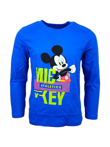 Disney Mickey Mouse Langarmshirt Disney Mickey Mouse in Blau