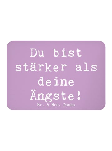 Mr. & Mrs. Panda magnet Spruch Angst überwinden mit Spruch in Lavendeltraum