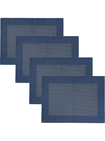 Erwin Müller Tischset 4er-Pack Lissabon in blau