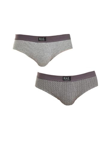 Kisses and Love 2er-Set: Slip in Gray