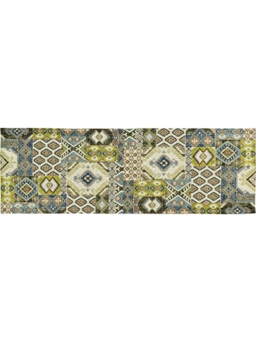 Sander Baumwollmischung, Gewebt, Gobelin Tischläufer Shiraz in grün/blau