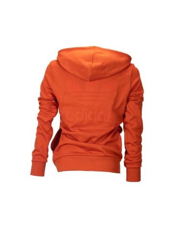 adidas Pullover Zip Hoodie French Terry in Orange