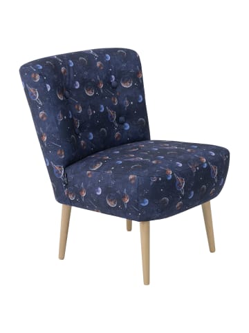 58 aufm Kessel POLSTERSESSEL Kamle Flachgewebe blau