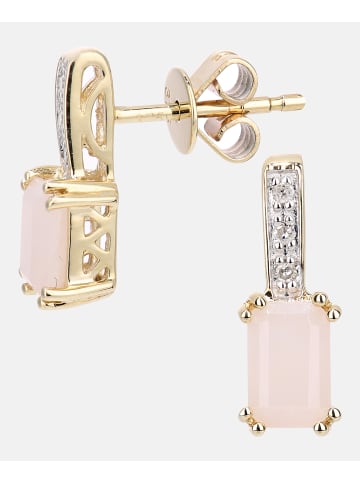 Diamant L'éternel Ohrhänger aus 375 Gelbgold mit Diamant mit Opal