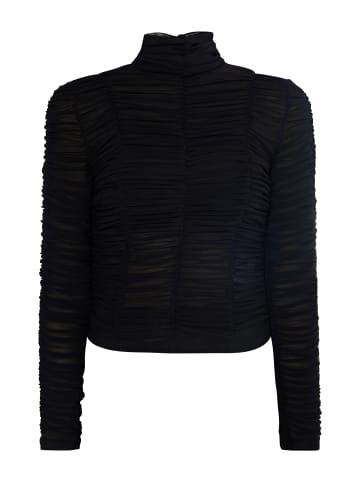 faina Mesh Shirt in Schwarz