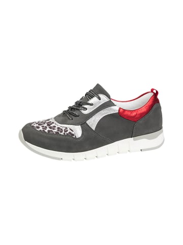 WALDLÄUFER SHOES "H-Petra" in basalt silber rot
