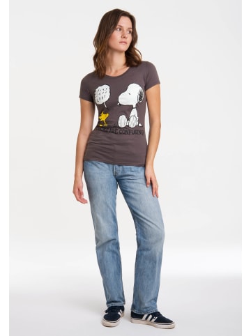 Logoshirt T-Shirt Snoopy - Peanuts in dunkelgrau