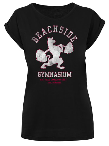 F4NT4STIC T-Shirt Scooby Doo Beachside Gym Lifting Bodybuilding in schwarz