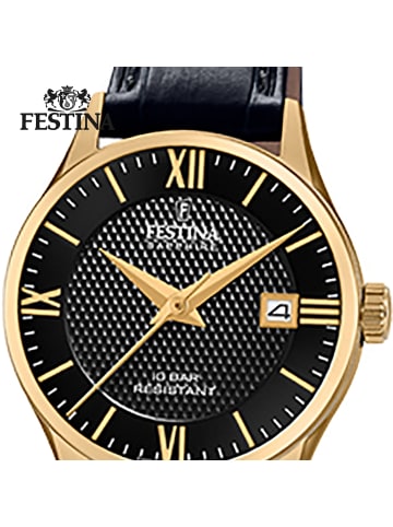 Festina Analog-Armbanduhr Festina Swiss Made schwarz klein (ca. 29mm)