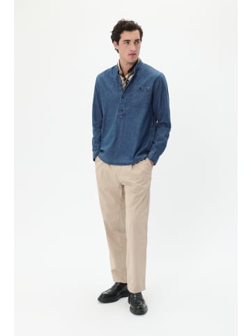 Matinique Langarm - Hemd MAbenjamine Gerade Passform in Dark Washed Denim
