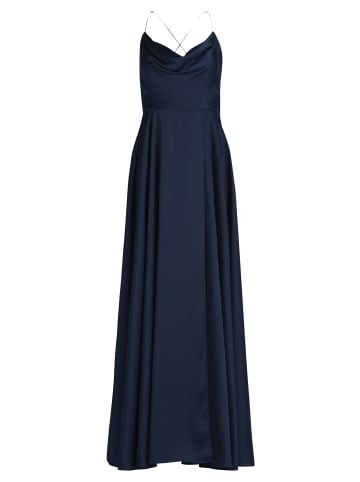 Vera Mont Abendkleid mit Wasserfallausschnitt in Night Sky