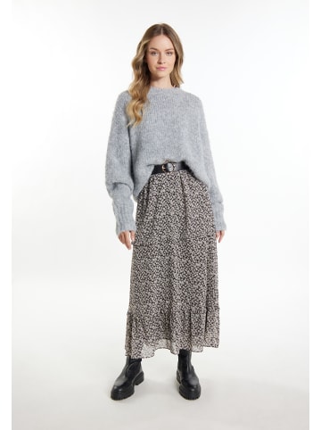 DreiMaster Vintage Damen Strickpullover in Grau Melange