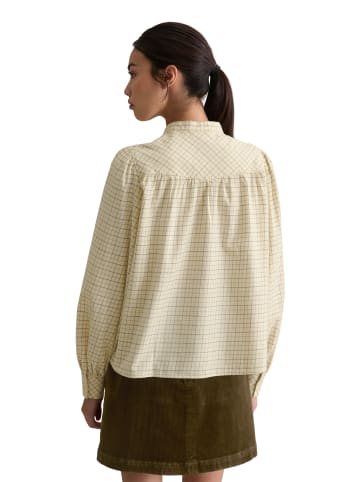 Marc O'Polo DENIM Karo-Bluse A-Shape in Offwhite