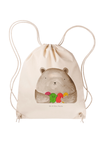 Mr. & Mrs. Panda Stofftasche Bär Gefühl ohne Spruch in Creme