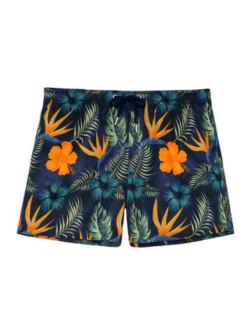 HOM Beach Boxer Tiki in navy print