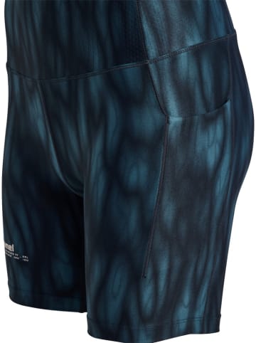 Hummel Sportshorts "Hiit Aop Intensity Short Tights" in Blau