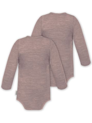 Normani Outdoor Sports 2er Pack Baby Merino Body Langarm Auckland in Rosa