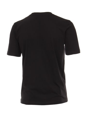 CASAMODA T-Shirt Halbarm Doppelpack 092500 in Schwarz