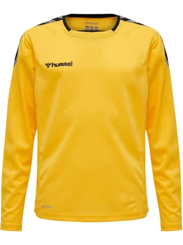 Hummel T-Shirt Hmlauthentic Kinder in SPORTS YELLOW/BLACK