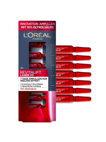 L'Oréal Paris Peeling-Effekt Ampullen 7-Tage-Kur Revitalift Laser X3