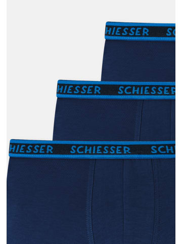 Schiesser Retro Short / Pant Kids Boys 95/5 Organic Cotton in Blau