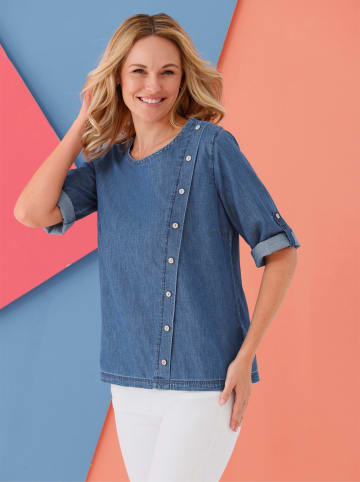 Sieh an! Jeansbluse in blue-stone-washed