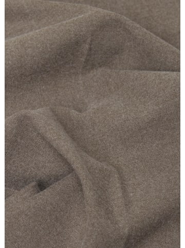 GOLDNER Kurzgröße:  Angenehm weiche Flanell-Hose CARLA in taupe