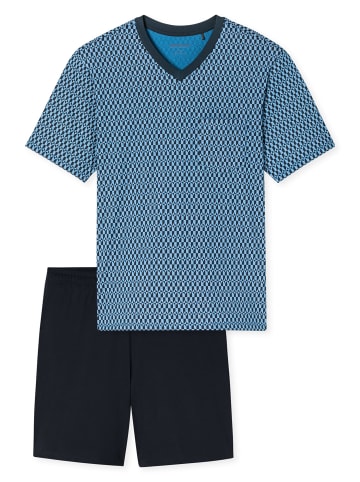 Schiesser Pyjama Comfort in Blau