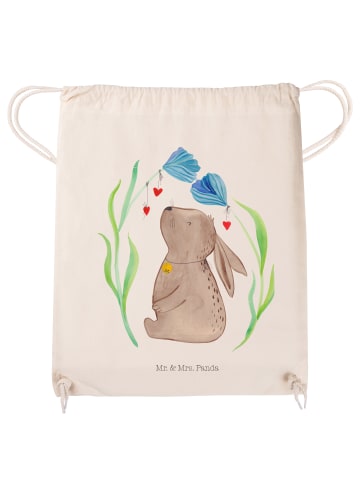 Mr. & Mrs. Panda Stofftasche Hase Blume ohne Spruch in Creme