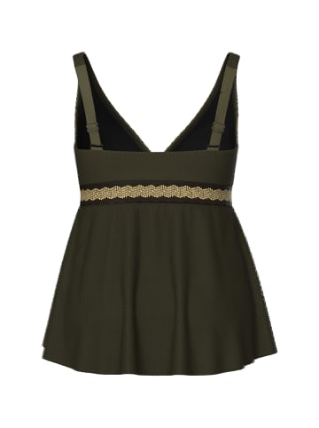 Ulla Popken Tankini in dunkel khaki