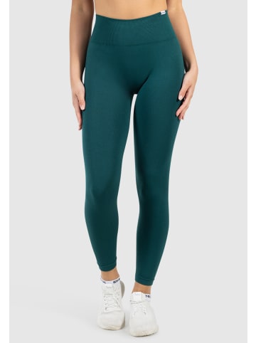 SMILODOX Leggings Alira Scrunch in Dunkelgrün