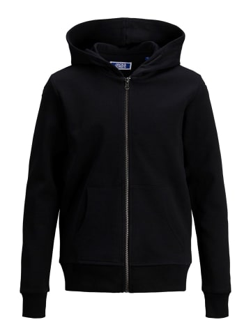 JACK & JONES Junior Sweatjacke in black