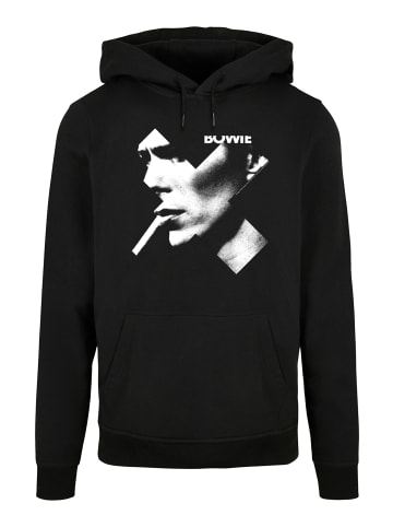 F4NT4STIC Basic Hoodie David Bowie Smoke Kreuz in schwarz