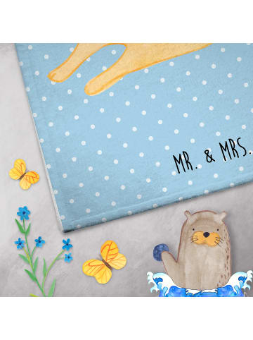 Mr. & Mrs. Panda Handtuch Klein Fuchs Mama ohne Spruch in Blau Pastell