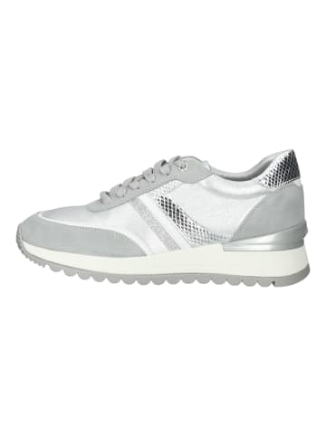 Geox Sneaker in Hellgrau/Silber