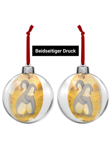 Mr. & Mrs. Panda Weihnachtskugel Pinguine Kuscheln Design ohne S... in Weiß