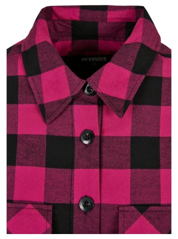 Urban Classics Urban Classics Damen Ladies Flanell Padded Overshirt in wildviolet/black
