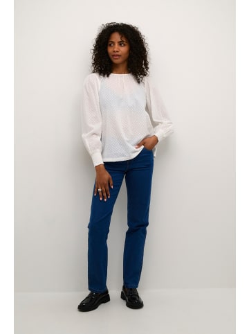 Kaffe Langarm-Bluse KAroca in Chalk