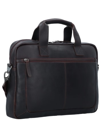 The Chesterfield Brand Wax Pull Up Aktentasche Leder 40 cm Laptopfach braun