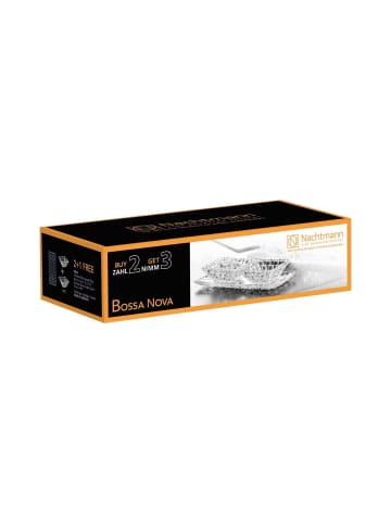 Nachtmann 3er Set Servierplatten Bossa Nova transparent in transparent