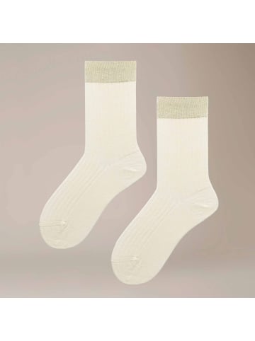 Kunert Socken Fantastic Rib weich in offwhite