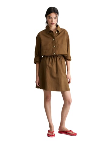 Marc O'Polo DENIM Kurzer Rock A-Shape in Umbra Brown