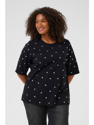 KAFFE curve T-shirt KChelena Loose fit in Black Deep