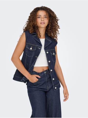 ONLY Jeansweste in Dark Blue Denim