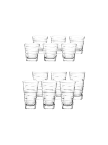 LEONARDO 12er Set Trinkgläser Vario Struttura in transparent