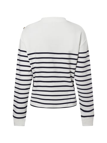 Marie Lund Sweatshirt in weiß marine