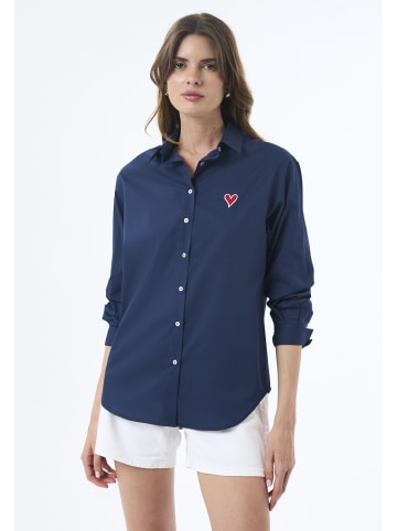 Felix Hardy Hemd Langarm Poplin in navy