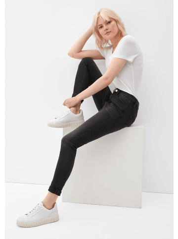 QS Denim Hose lang in Grau